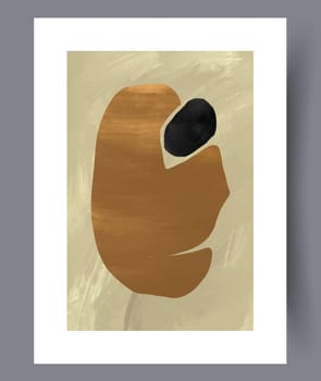 Abstract lines modern sketch wall art print. Printable minimal abstract lines poster. Contemporary decorative background with sketch. Wall artwork for interior design.