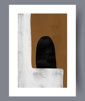 Abstract lines modern sketch wall art print. Printable minimal abstract lines poster. Contemporary decorative background with sketch. Wall artwork for interior design.