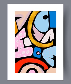 Abstract lines modern sketch wall art print. Printable minimal abstract lines poster. Contemporary decorative background with sketch. Wall artwork for interior design.