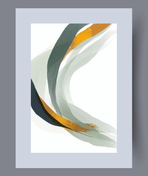 Abstract lines modern sketch wall art print. Printable minimal abstract lines poster. Contemporary decorative background with sketch. Wall artwork for interior design.