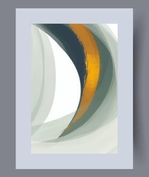 Abstract lines modern sketch wall art print. Printable minimal abstract lines poster. Contemporary decorative background with sketch. Wall artwork for interior design.