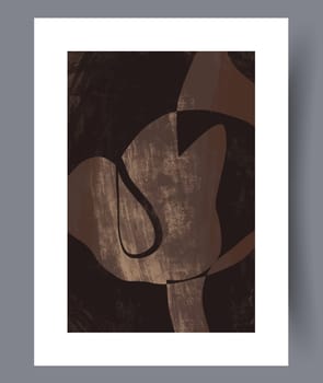Abstract lines modern sketch wall art print. Printable minimal abstract lines poster. Contemporary decorative background with sketch. Wall artwork for interior design.