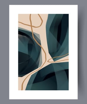 Abstract lines modern sketch wall art print. Printable minimal abstract lines poster. Contemporary decorative background with sketch. Wall artwork for interior design.