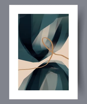 Abstract lines modern sketch wall art print. Printable minimal abstract lines poster. Contemporary decorative background with sketch. Wall artwork for interior design.