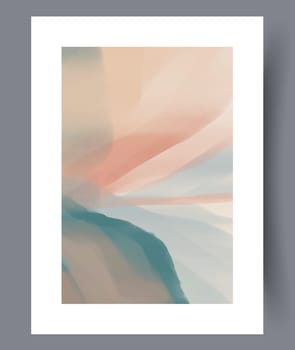 Abstract lines modern sketch wall art print. Printable minimal abstract lines poster. Contemporary decorative background with sketch. Wall artwork for interior design.