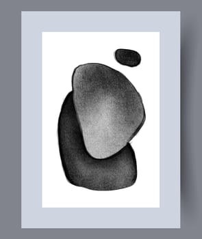 Abstract lines modern sketch wall art print. Printable minimal abstract lines poster. Contemporary decorative background with sketch. Wall artwork for interior design.
