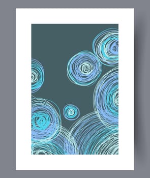 Abstract lines modern sketch wall art print. Printable minimal abstract lines poster. Contemporary decorative background with sketch. Wall artwork for interior design.