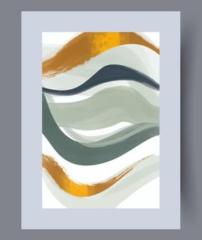 Abstract lines modern sketch wall art print. Printable minimal abstract lines poster. Contemporary decorative background with sketch. Wall artwork for interior design.