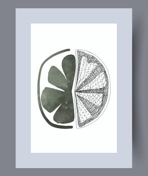 Abstract lines modern sketch wall art print. Printable minimal abstract lines poster. Contemporary decorative background with sketch. Wall artwork for interior design.