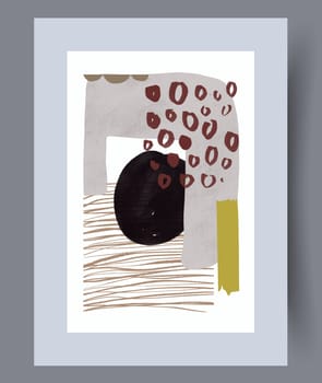 Abstract lines modern sketch wall art print. Printable minimal abstract lines poster. Contemporary decorative background with sketch. Wall artwork for interior design.