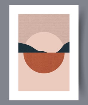 Abstract lines modern sketch wall art print. Printable minimal abstract lines poster. Contemporary decorative background with sketch. Wall artwork for interior design.