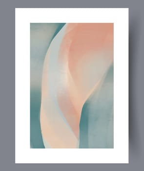 Abstract lines modern sketch wall art print. Printable minimal abstract lines poster. Contemporary decorative background with sketch. Wall artwork for interior design.