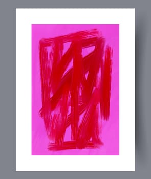 Abstract lines modern sketch wall art print. Printable minimal abstract lines poster. Contemporary decorative background with sketch. Wall artwork for interior design.