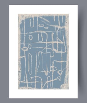 Abstract band creative template wall art print. Wall artwork for interior design. Contemporary decorative background with template. Printable minimal abstract band poster.