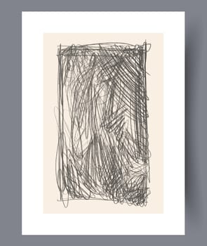 Abstract band creative template wall art print. Wall artwork for interior design. Contemporary decorative background with template. Printable minimal abstract band poster.