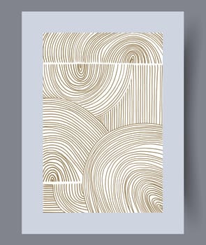 Abstract band creative template wall art print. Wall artwork for interior design. Contemporary decorative background with template. Printable minimal abstract band poster.