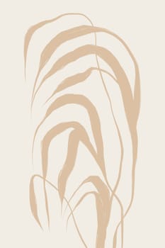 Printable wall art poster print. Hand drawn minimalism design for scandinavian interior.