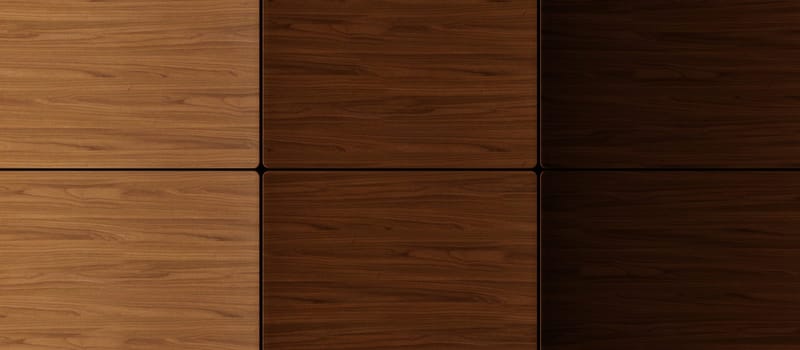 Straight wood texture as modern background with brightness gradient panorama backdrop, 3d rendering