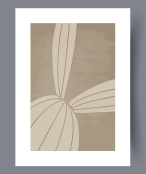 Abstract band creative template wall art print. Wall artwork for interior design. Contemporary decorative background with template. Printable minimal abstract band poster.