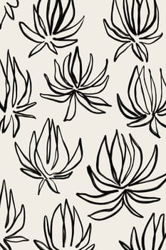 Printable wall art poster print. Hand drawn minimalism design for scandinavian interior.