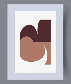 Abstract band creative template wall art print. Wall artwork for interior design. Contemporary decorative background with template. Printable minimal abstract band poster.