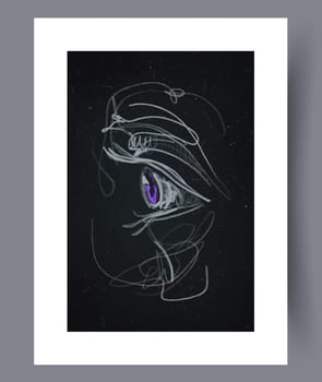Abstract band creative template wall art print. Wall artwork for interior design. Contemporary decorative background with template. Printable minimal abstract band poster.