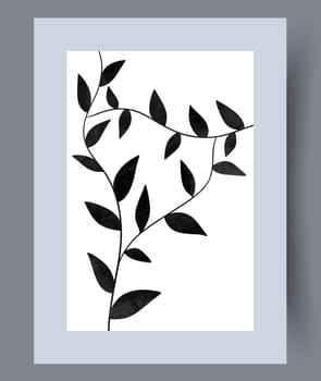 Abstract band creative template wall art print. Wall artwork for interior design. Contemporary decorative background with template. Printable minimal abstract band poster.