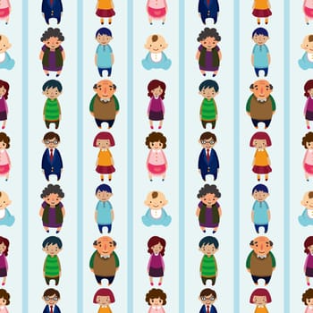 seamless family pattern