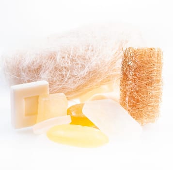 Loofah and soaps