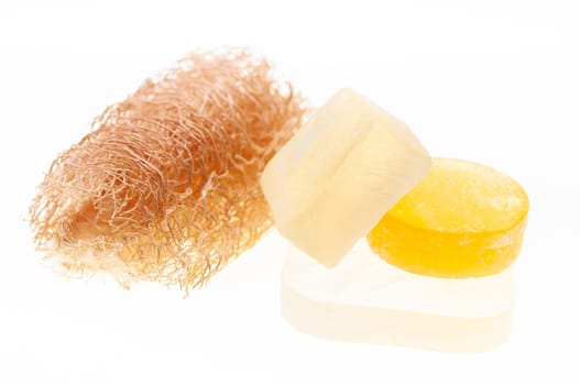 Loofah and soaps