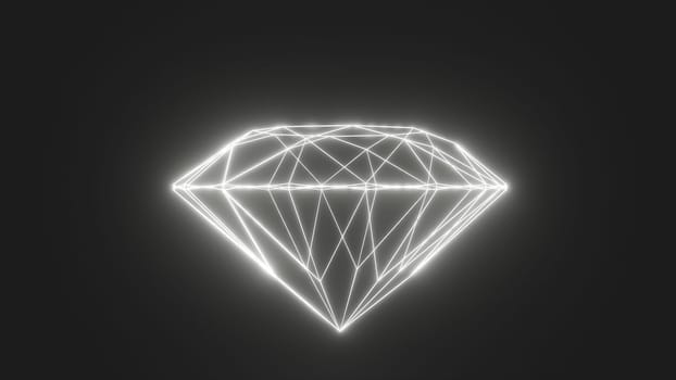 Neon glowing diamond. Computer generated 3d render,Neon glowing diamond. Computer generated 3d render