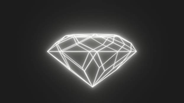 Neon glowing diamond. Computer generated 3d render,Neon glowing diamond. Computer generated 3d render