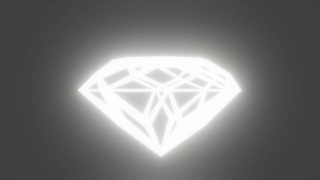 Neon glowing diamond. Computer generated 3d render,Neon glowing diamond. Computer generated 3d render