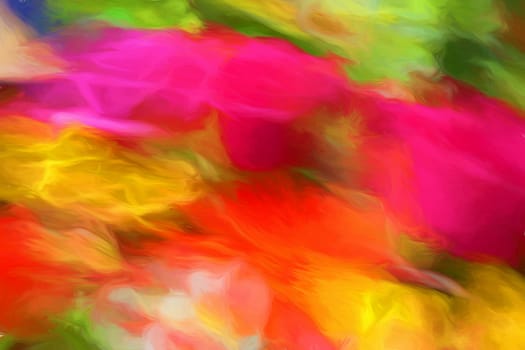 Splashy colors.