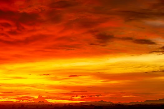 Abstract and pattern of cloud sky Calming coral, Orange, Trend color of the year background, Pattern of colorful cloud and sky sunset or sunrise: Dramatic sunset in twilight, Beautyful of sky
