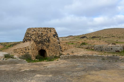 Teguise, Lanzarote, Spain, March 2023: View on Caleras de Teguise on Lanzarote, Canary Islands