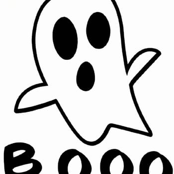 Ghostly vision in white robes scream and fly on white background. Ghost in terrible dream. Mystical atmosphere. Halloween, All Hallows Eve, All Saints Eve. Hallucinations, delusions, mental illness.