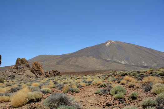 The Pico del Teide mountain on the Canary Island of Tenerife, Spain