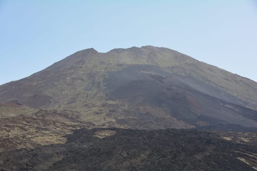 Volcanic landscape in El Teide National Park on the Canary Island of Tenerife, Spain