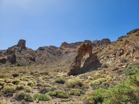 The Zapato de la Reina Rock ( The Queen's Shoe ), whose shape is reminiscent of a high-heeled shoe, is located southwest of the Llano de Ucanca in the Las Canadas del Teide National Park, on the Canary Island of Tenerife, Spain