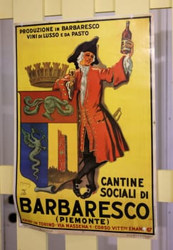 Albaretto della Torre  Italy - Sept 7, 2022: The interior of the family restaurant Ristoro La Torre in Albaretto della Torre with great Piedmont cuisine