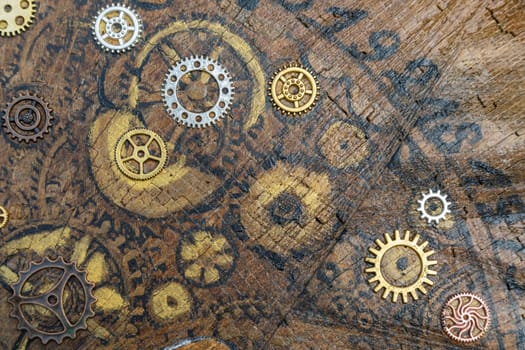 Vintage time background - Concept for aged, calendar, timer.