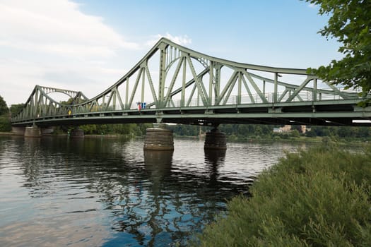 East side of the Glienicker Bridge in Berlin