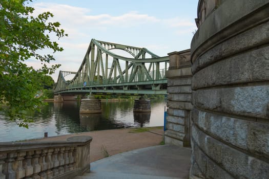 Glienicker Bridge West Side with Wall of the Staircase