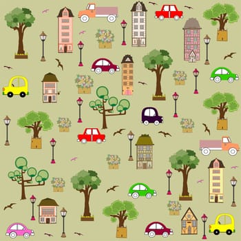 baby vehicle pattern design. vector illustration art