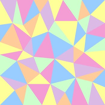 retro background with triangular pattern in pastel colors
