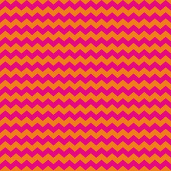 Tile pink and orange zig zag vector pattern or decoration background for wallpaper