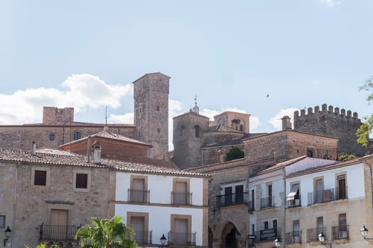 View of Trujillo town in Caceres province, Spain.