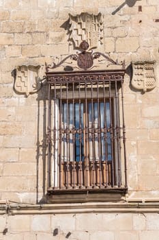 Orellana Toledo Palace in Trujillo, a town of caceres province, Spain.