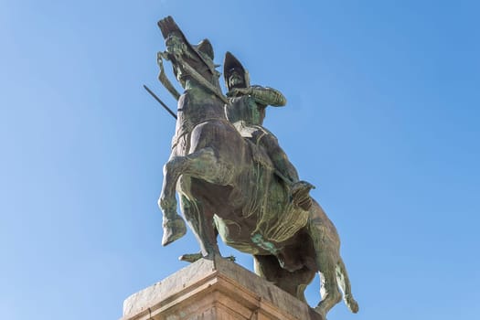 Statue of Francisco Pisarro (Trujillo, Caceres, Spain).